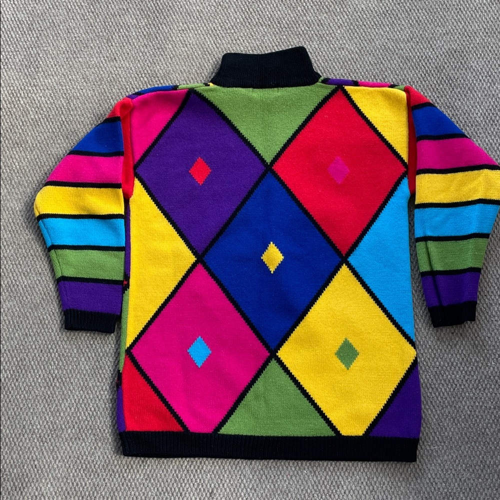 Simon Chang Multicolor Wool Sweater - Picture 12 of 12